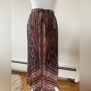 Never Worn multi color Boho maxi skirt